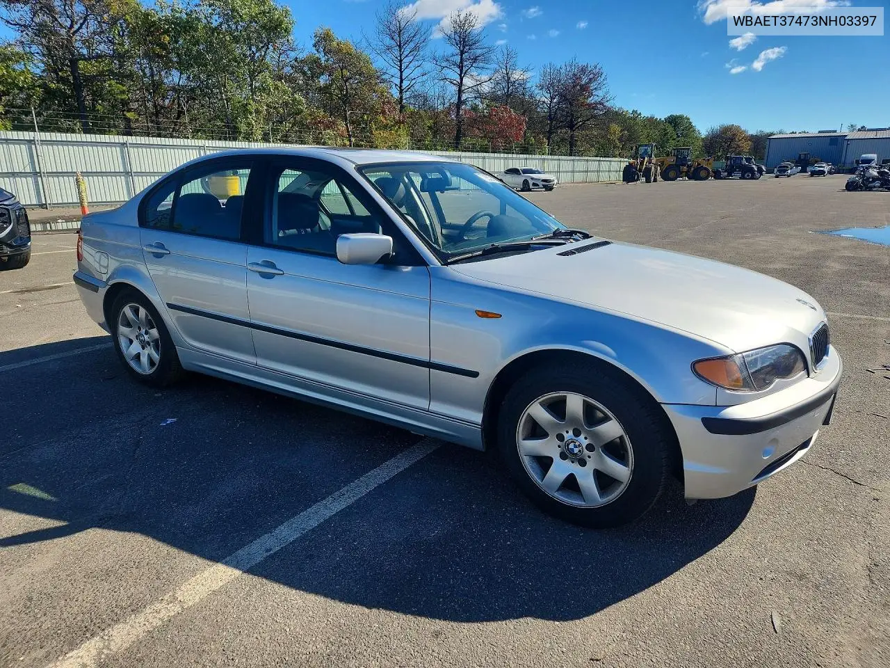 2003 BMW 3ER VIN WBAET37473NH03397 — фото 4