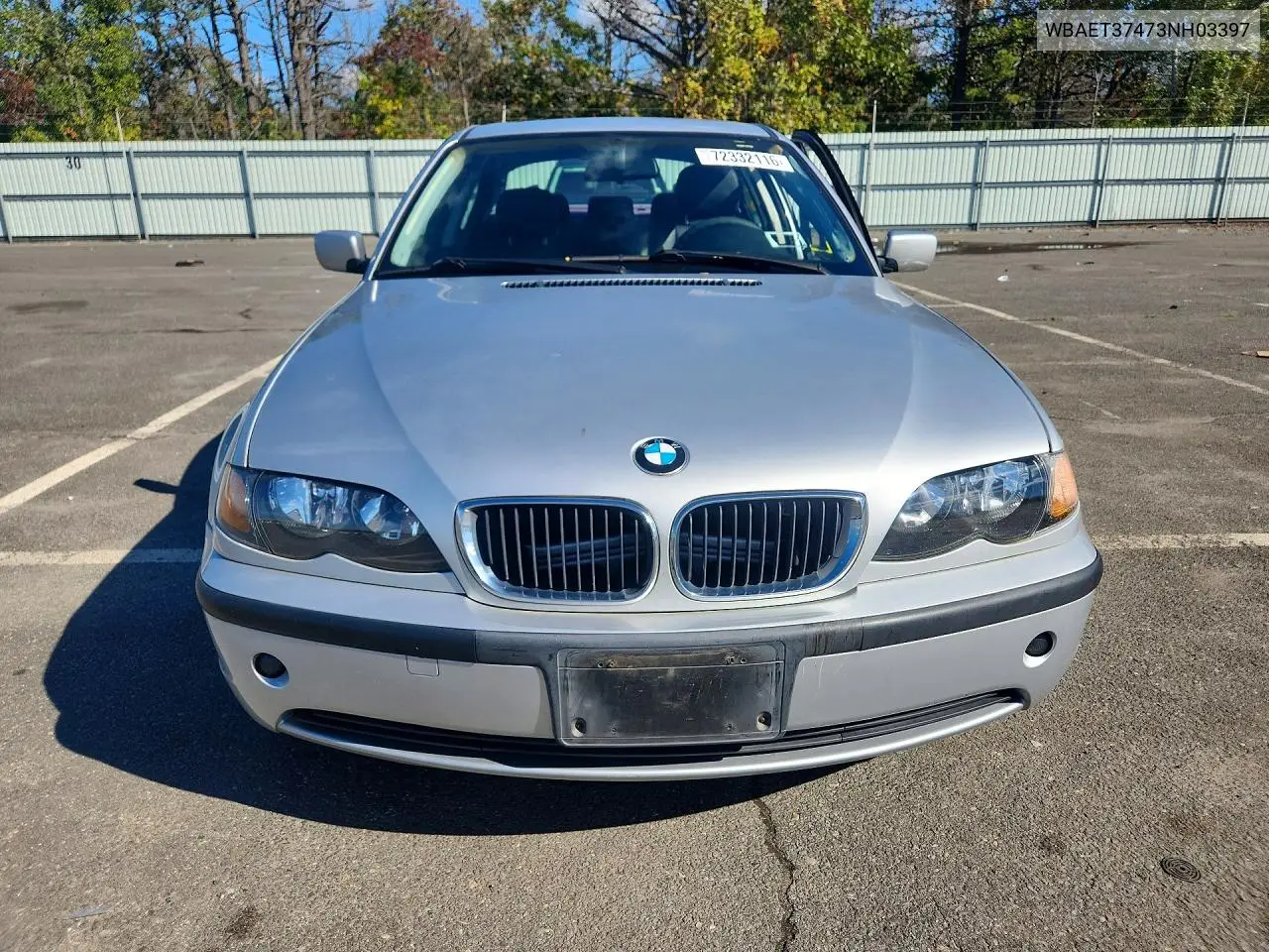 2003 BMW 3ER VIN WBAET37473NH03397 — фото 5