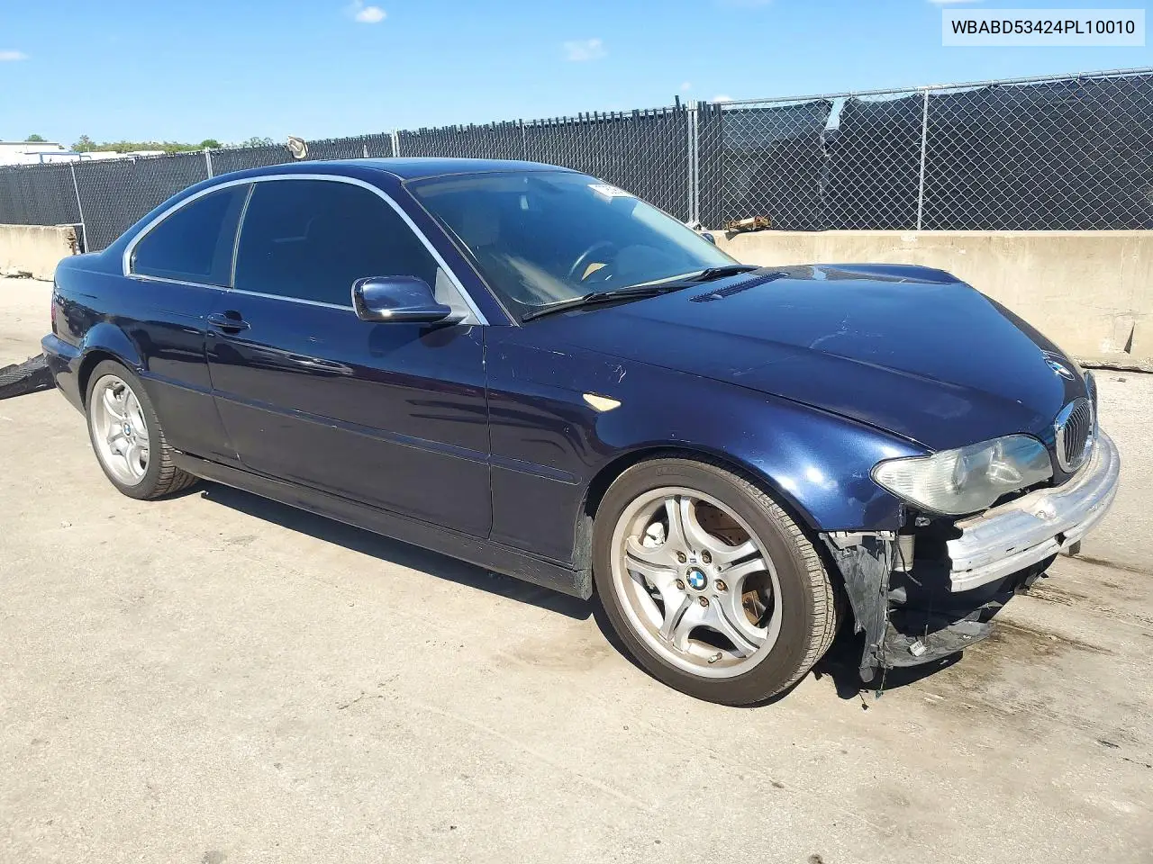 2004 BMW 3ER VIN WBABD53424PL10010 — фото 4