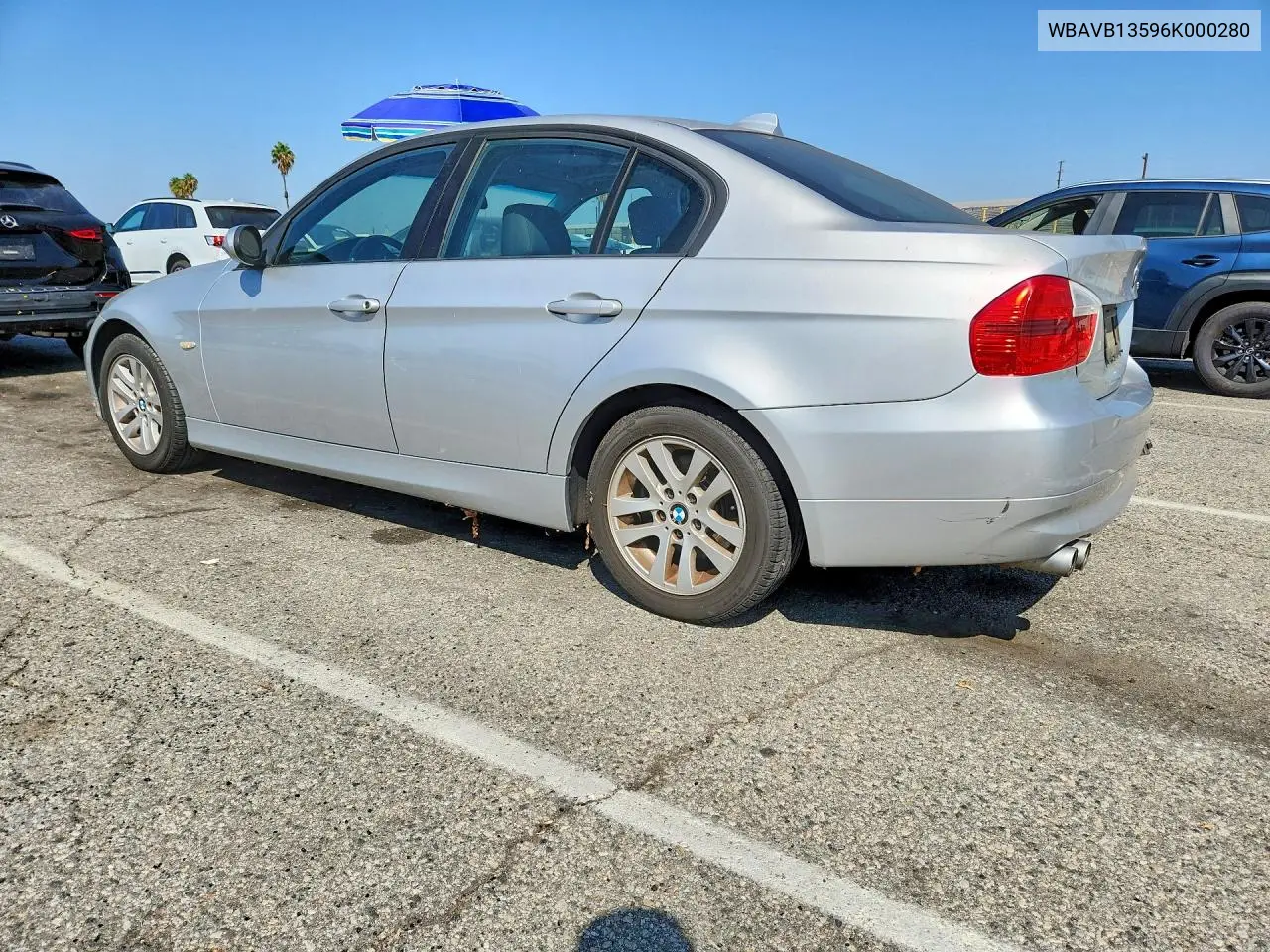 2006 BMW 3ER VIN WBAVB13596K000280 — фото 2