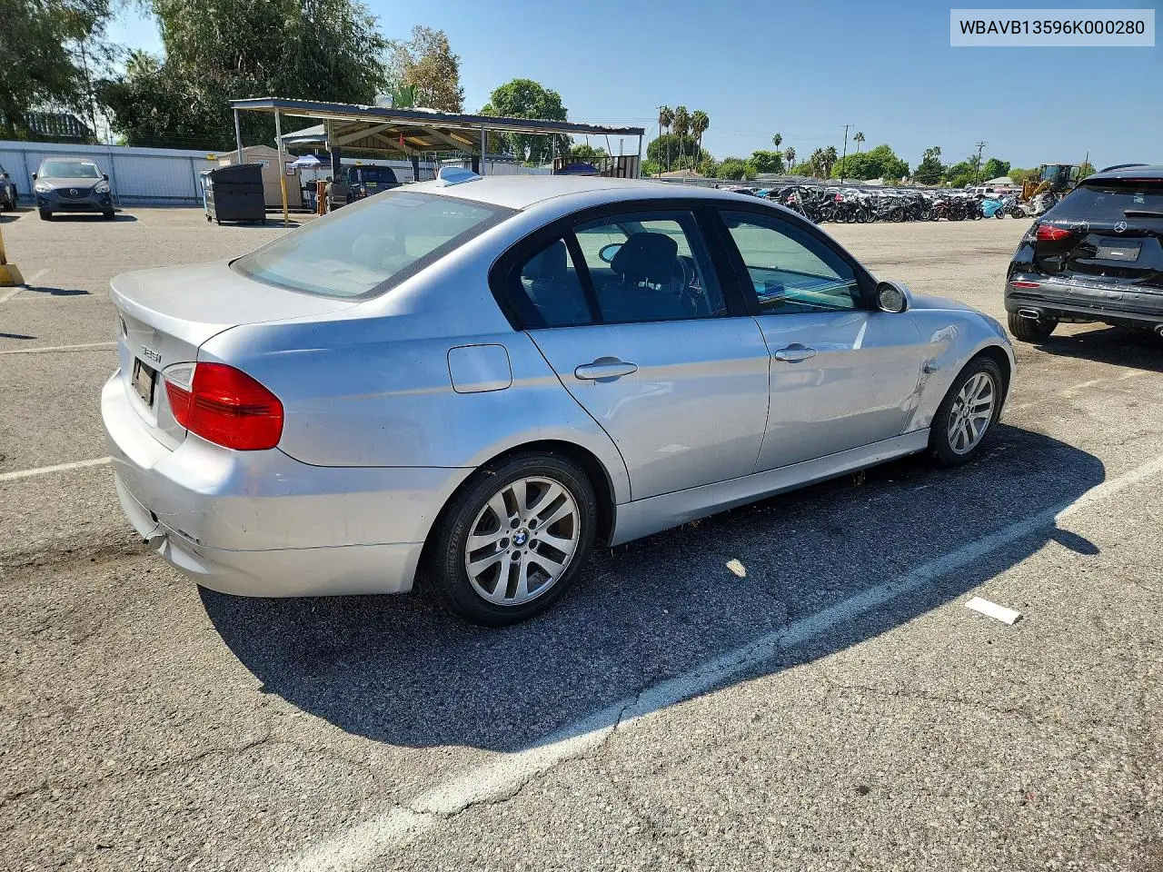 2006 BMW 3ER VIN WBAVB13596K000280 — фото 3