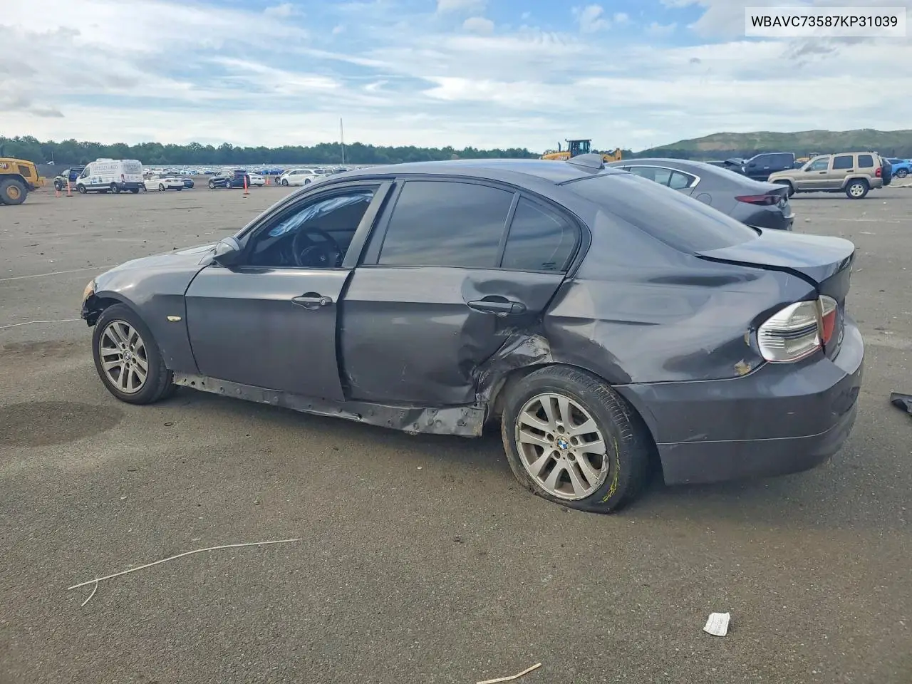 2007 BMW 3ER VIN WBAVC73587KP31039 — фото 2