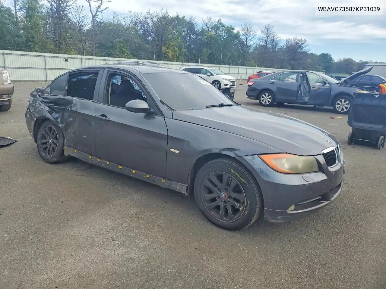 2007 BMW 3ER VIN WBAVC73587KP31039 — фото 4