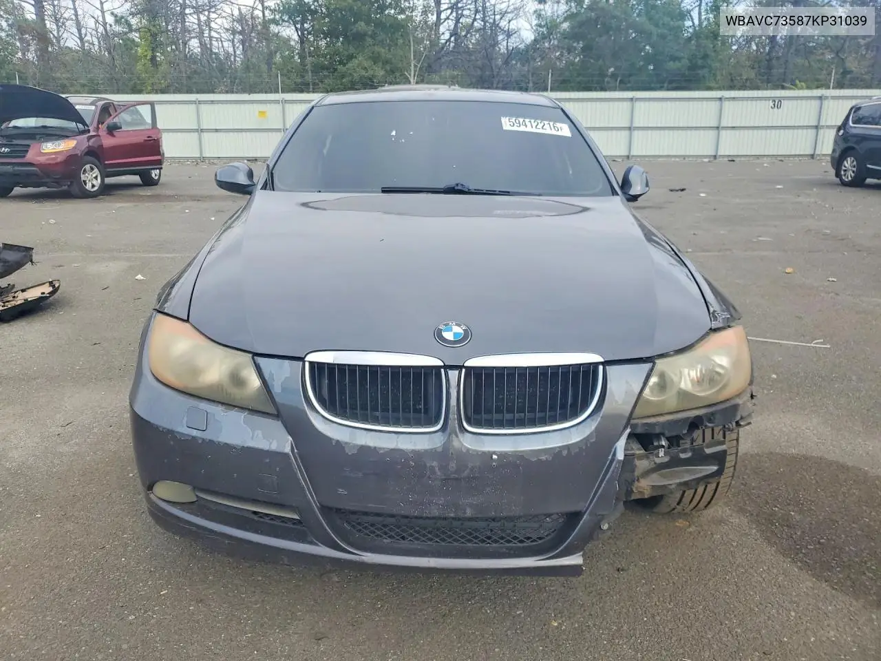 2007 BMW 3ER VIN WBAVC73587KP31039 — фото 5