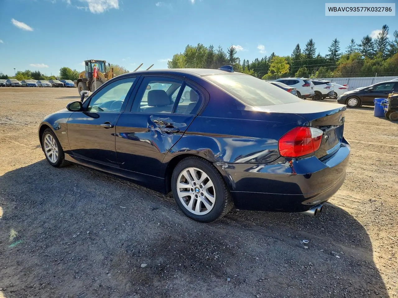 2007 BMW 3ER VIN WBAVC93577K032786 — фото 2