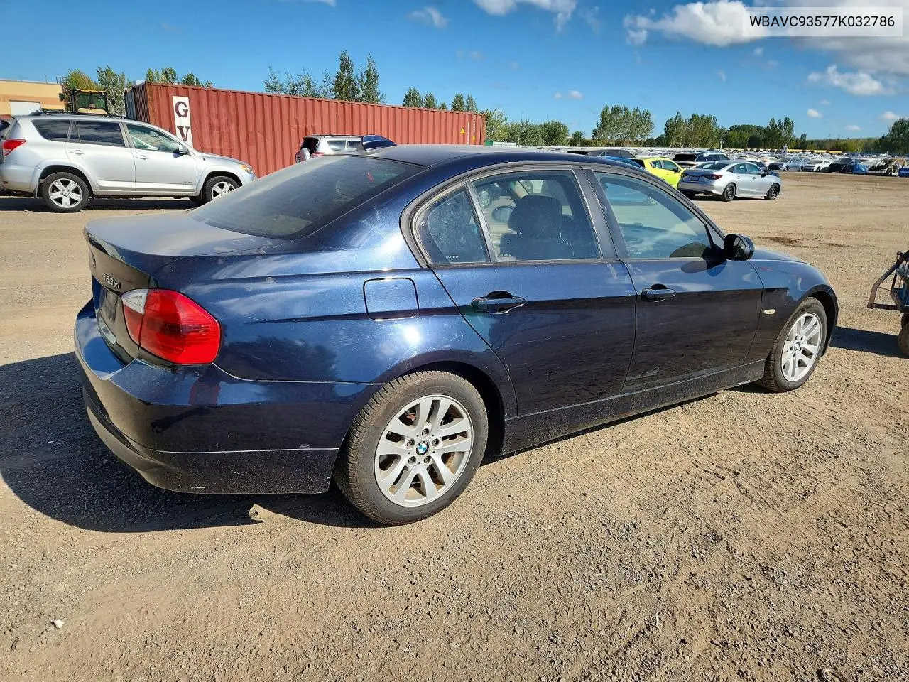 2007 BMW 3ER VIN WBAVC93577K032786 — фото 3