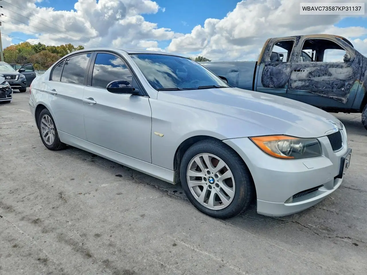 2007 BMW 3ER VIN WBAVC73587KP31137 — фото 4