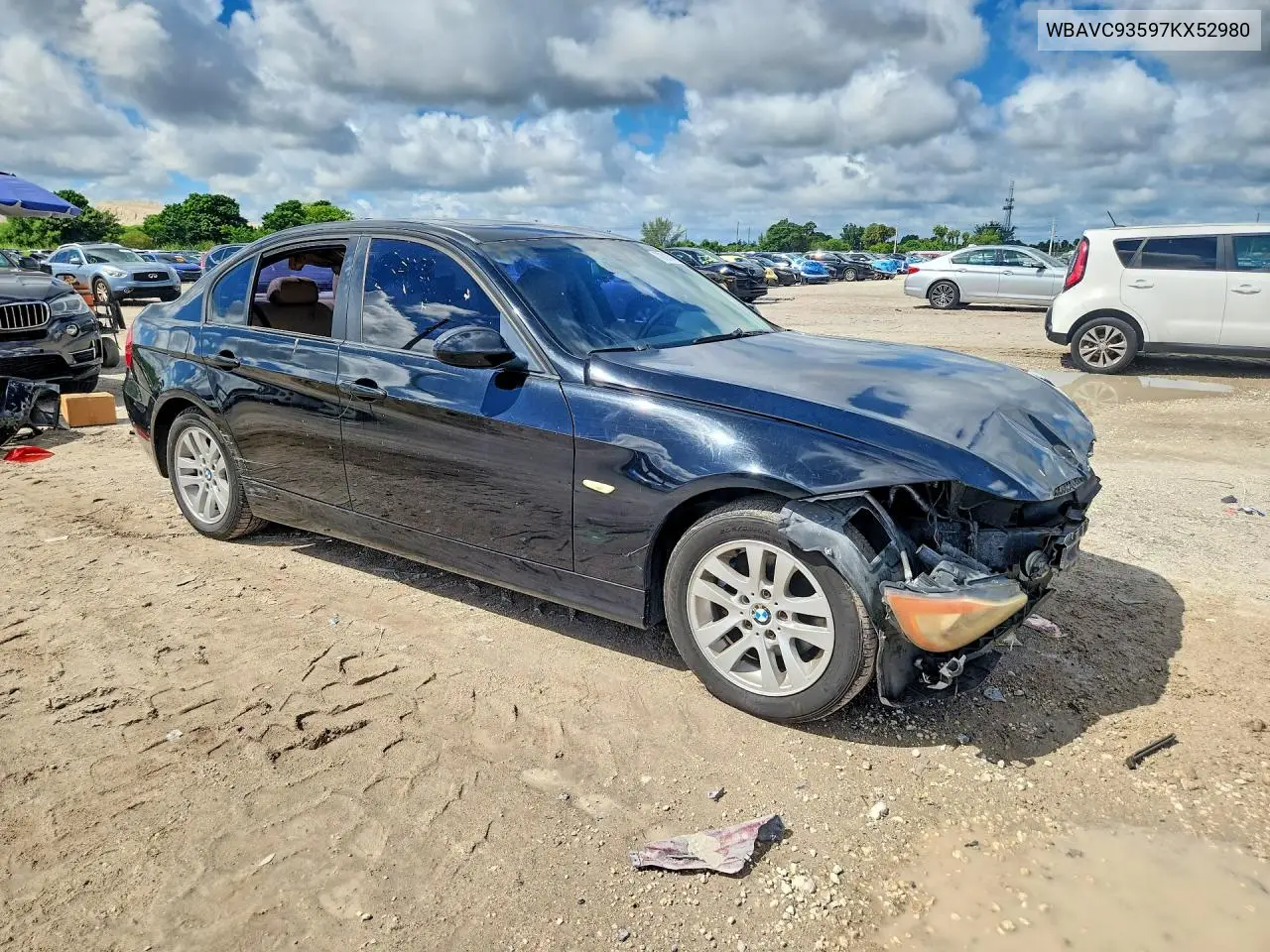 2007 BMW 3ER VIN WBAVC93597KX52980 — фото 4