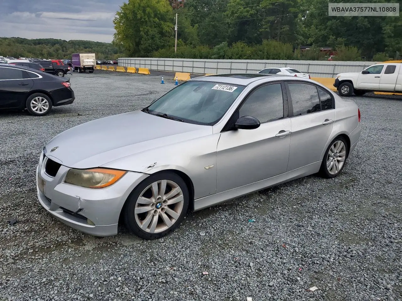 BMW 3ER 2007, VIN WBAVA37577NL10808