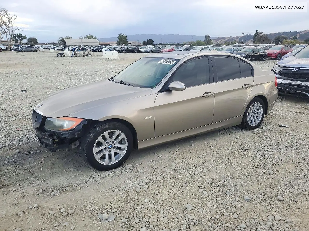 BMW 3ER 2007, VIN WBAVC53597FZ77627