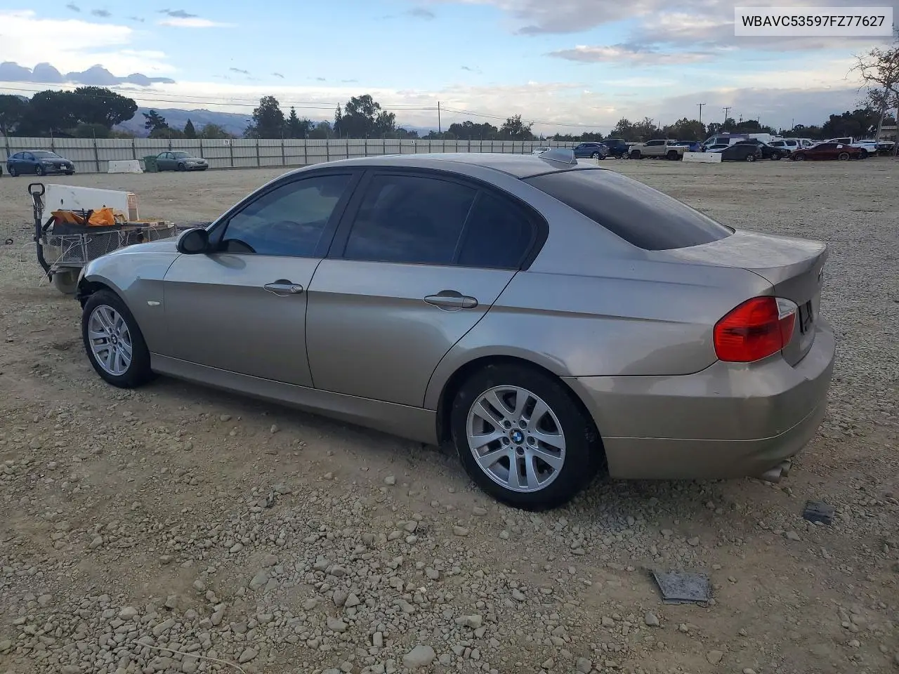 2007 BMW 3ER VIN WBAVC53597FZ77627 — фото 2