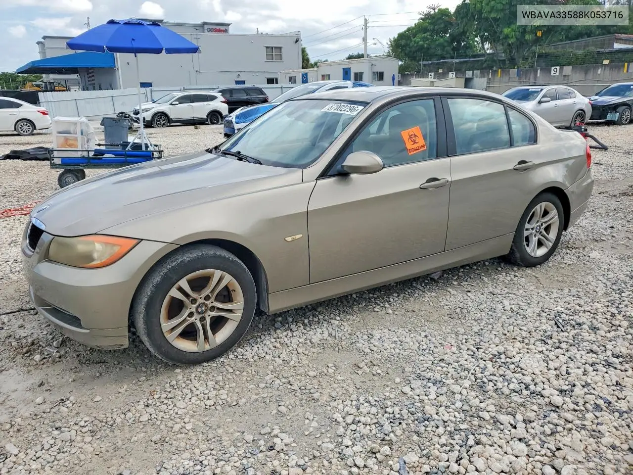 BMW 3ER 2008, VIN WBAVA33588K053716
