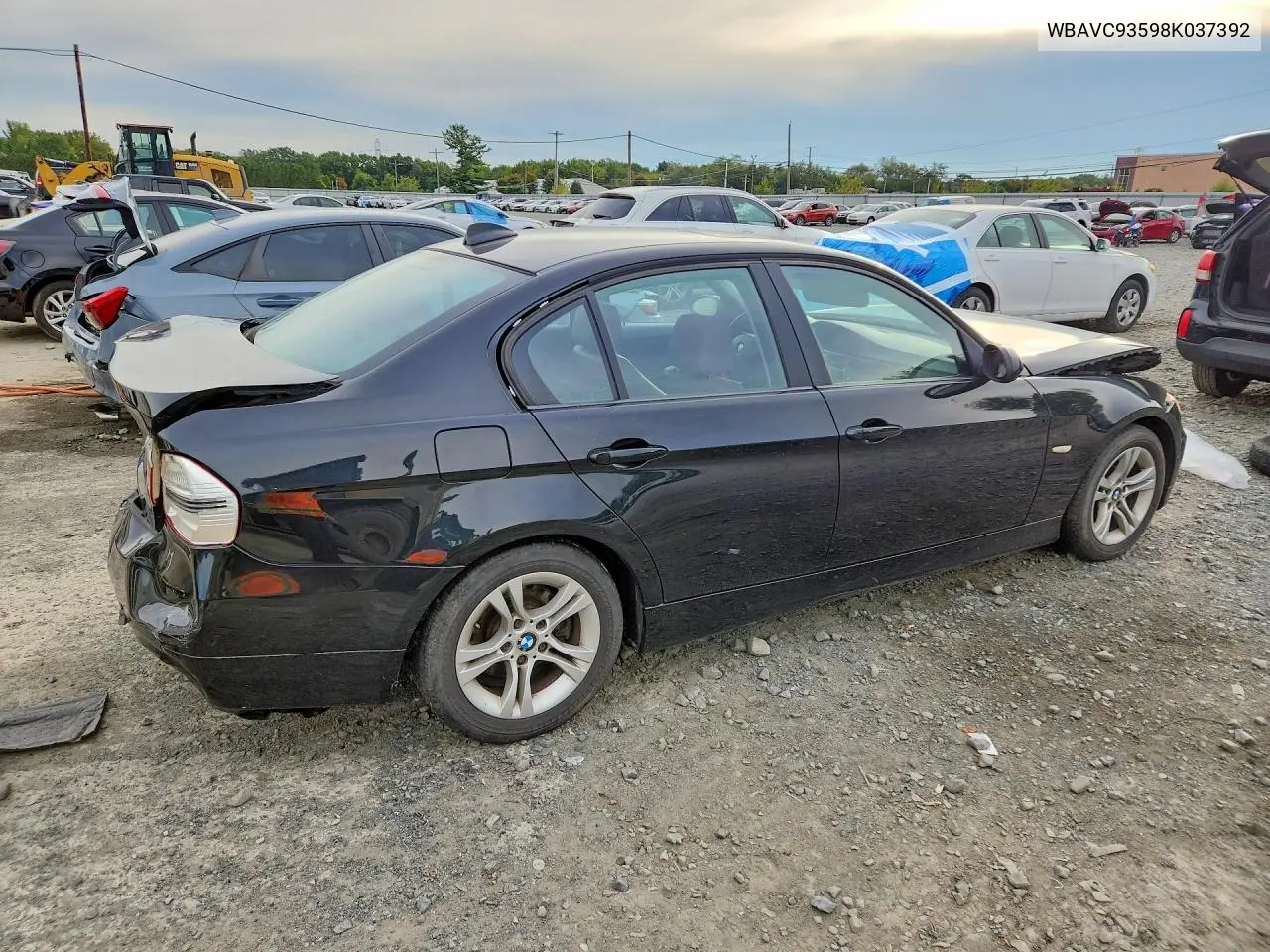 2008 BMW 3ER VIN WBAVC93598K037392 — фото 3