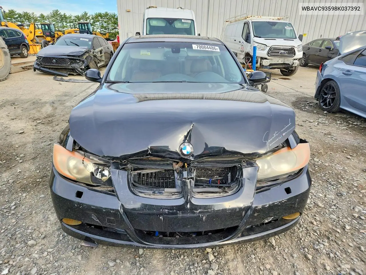2008 BMW 3ER VIN WBAVC93598K037392 — фото 5