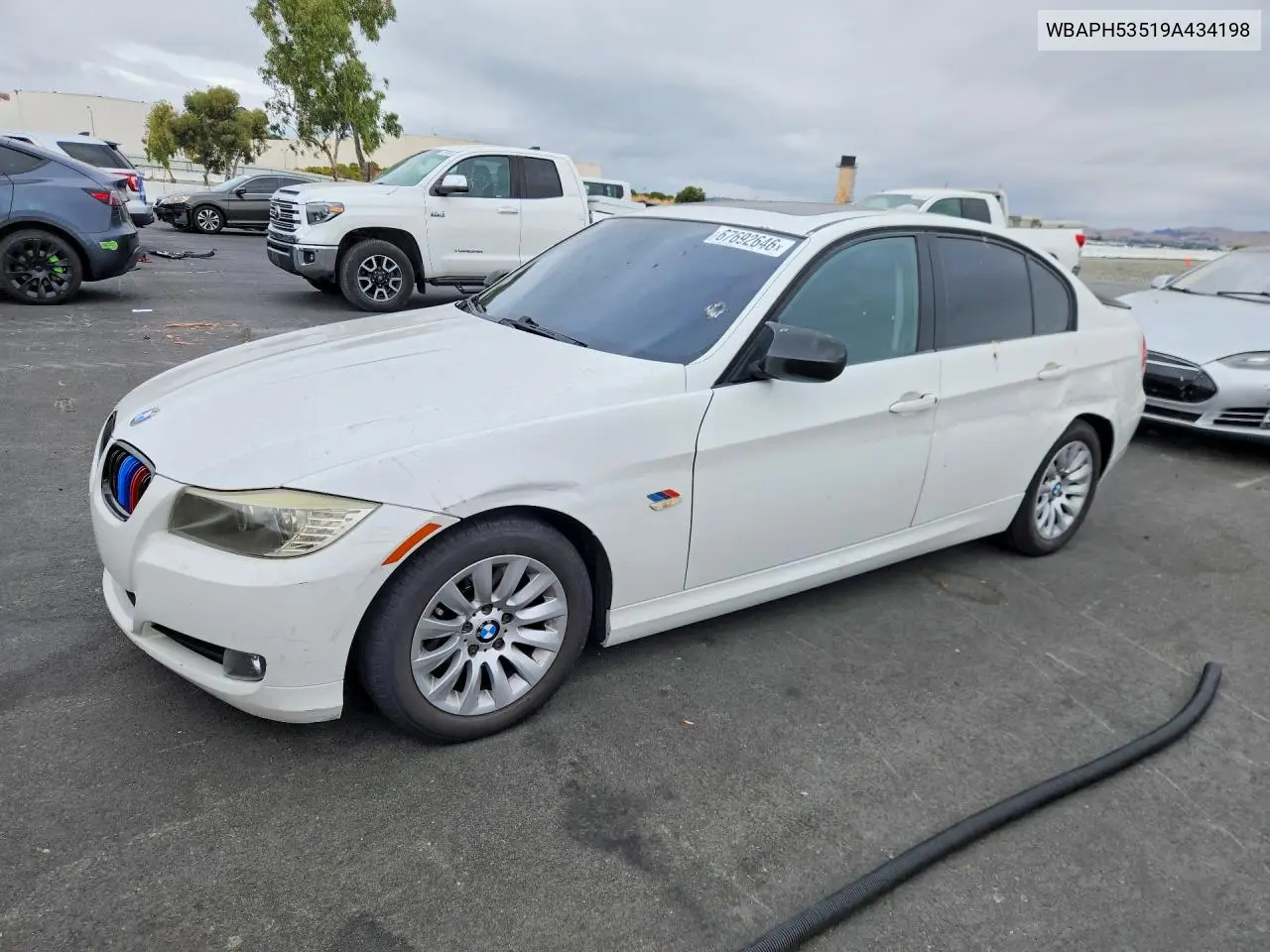 2009 BMW 3ER VIN WBAPH53519A434198 — фото 2