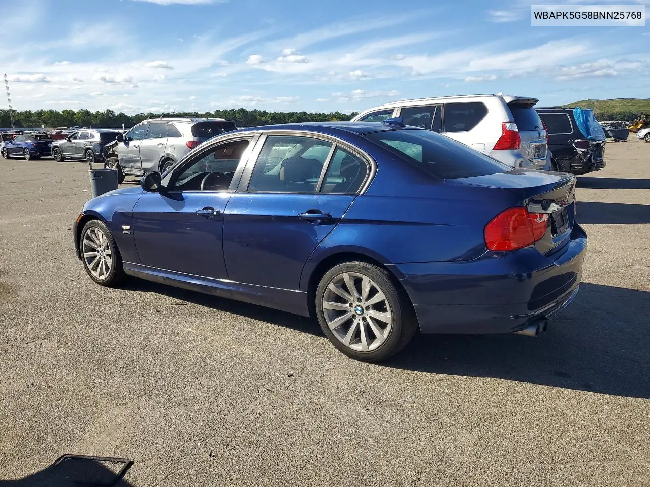 2011 BMW 3ER VIN WBAPK5G58BNN25768 — фото 2