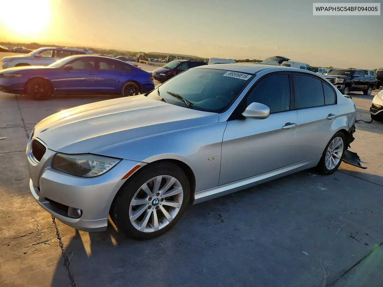 2011 BMW 3ER VIN WBAPH5C54BF094005 — фото 2