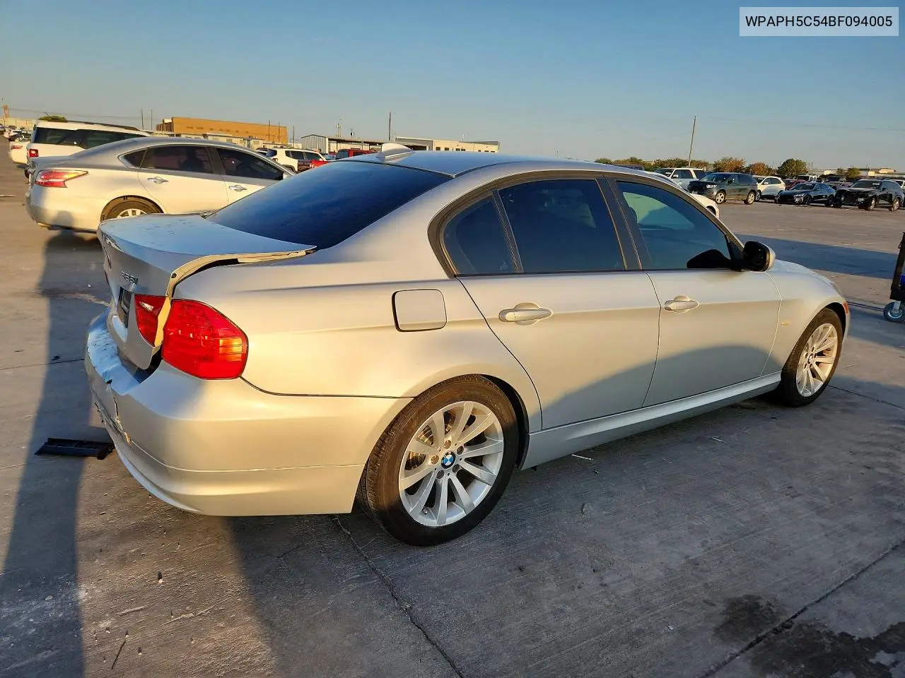 2011 BMW 3ER VIN WBAPH5C54BF094005 — фото 3