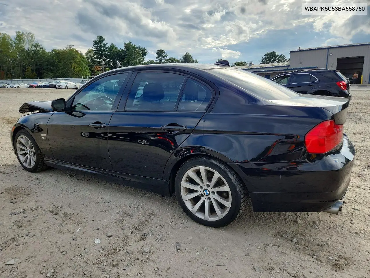 2011 BMW 3ER VIN WBAPK5C53BA658760 — фото 2