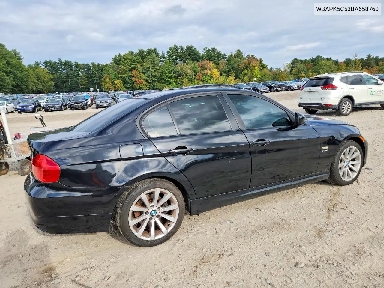 2011 BMW 3ER VIN WBAPK5C53BA658760 — фото 3