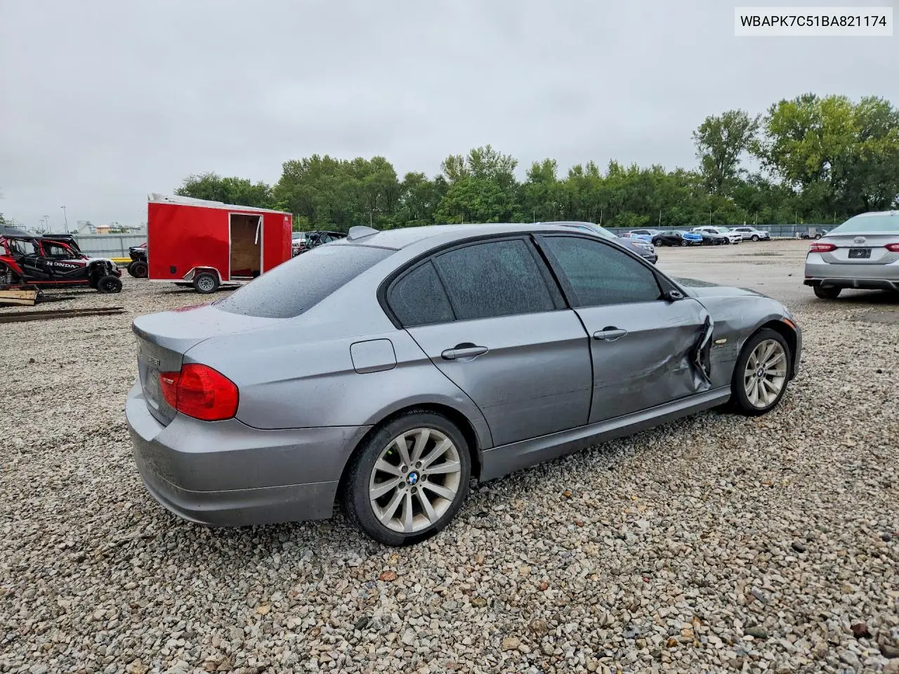 2011 BMW 3ER VIN WBAPK7C51BA821174 — фото 3