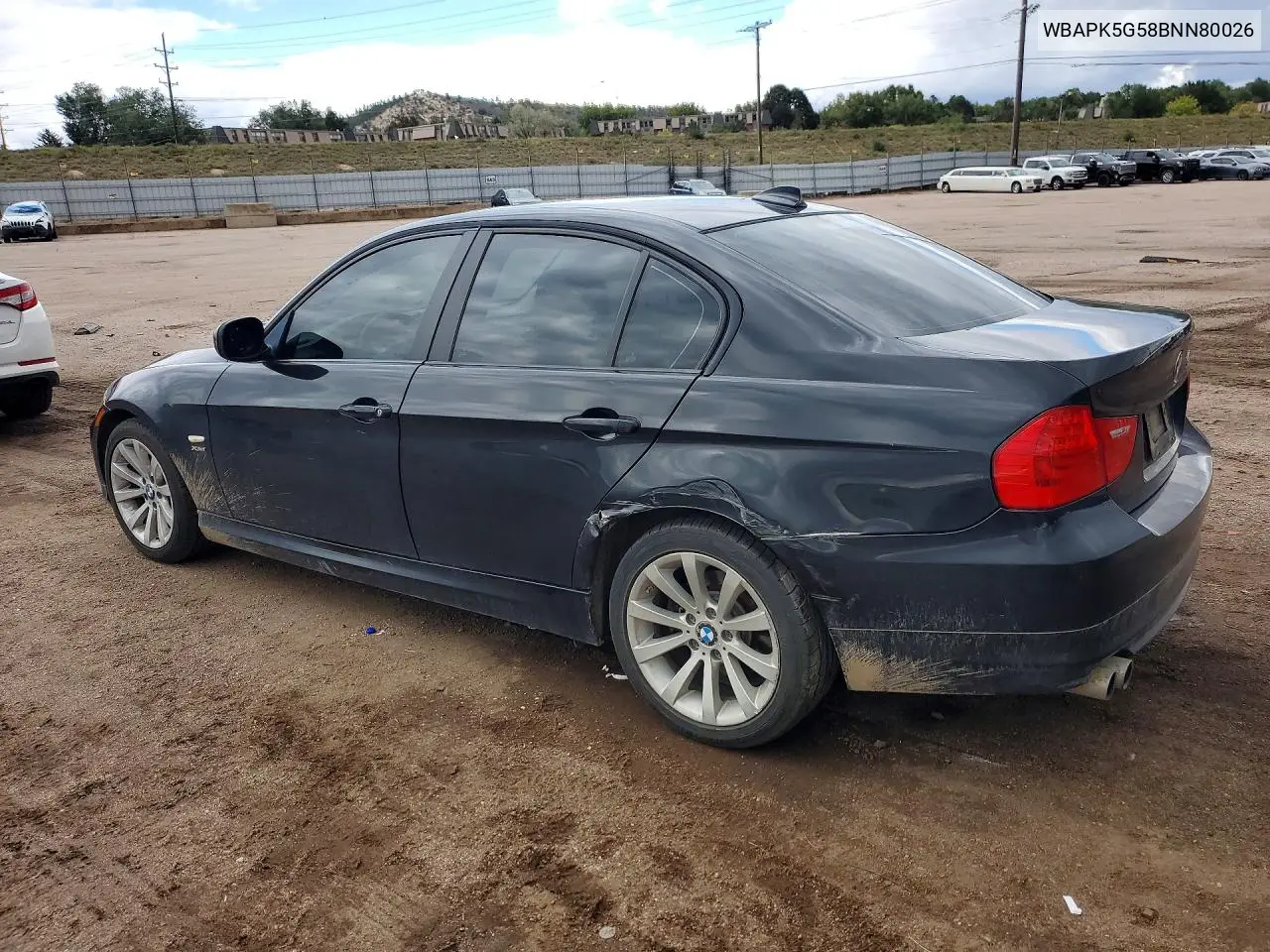 2011 BMW 3ER VIN WBAPK5G58BNN80026 — фото 2