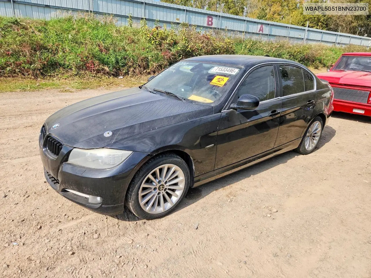 BMW 3ER 2011, VIN WBAPL5G51BNN23700
