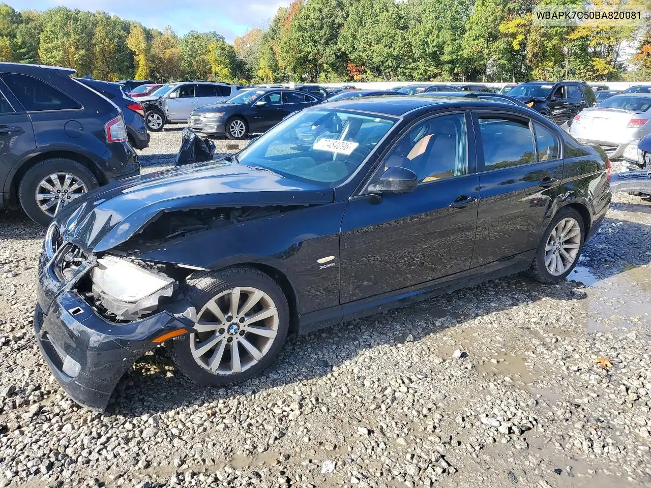 BMW 3ER 2011, VIN WBAPK7C50BA820081