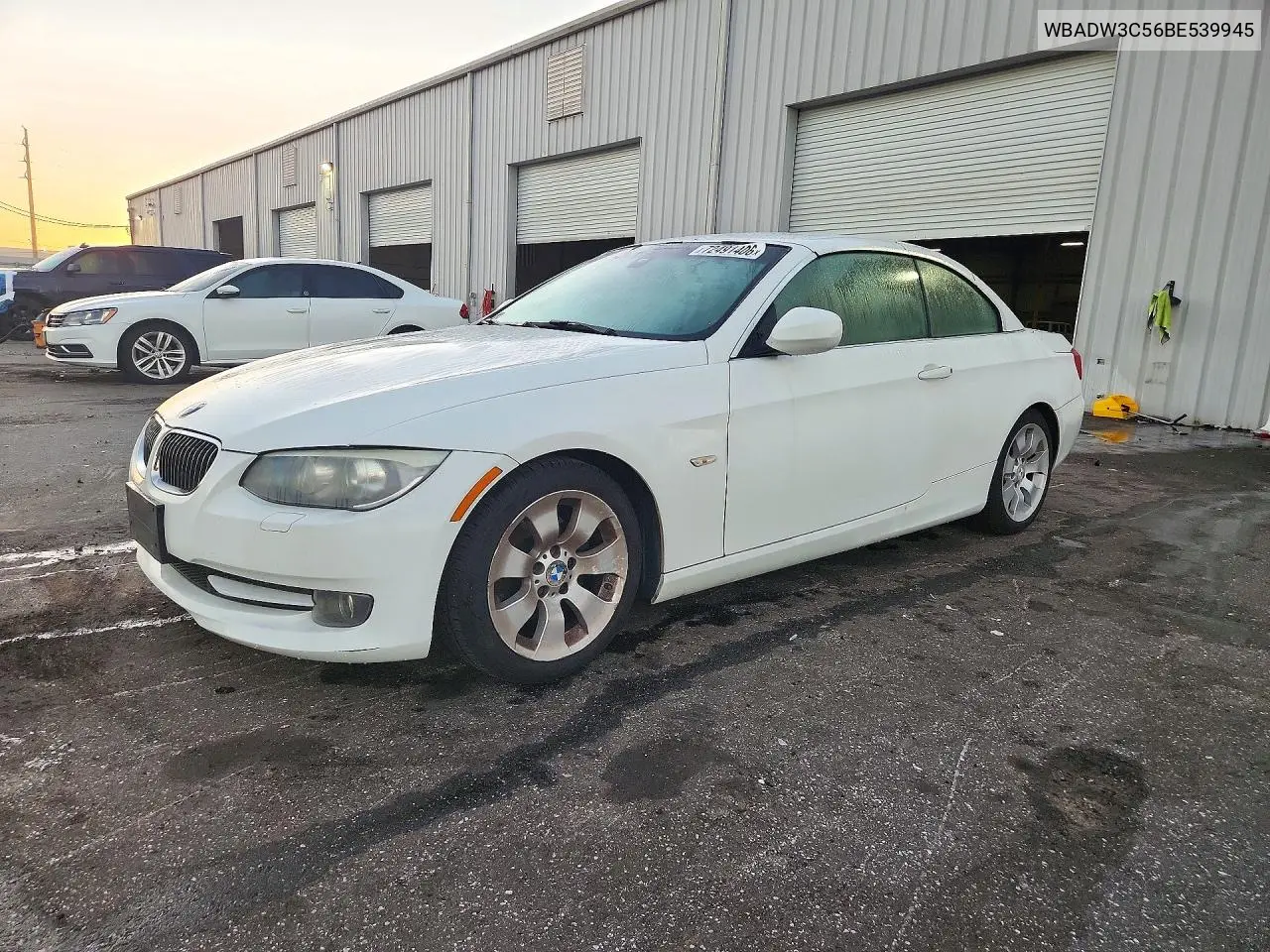 BMW 3ER 2011, VIN WBADW3C56BE539945