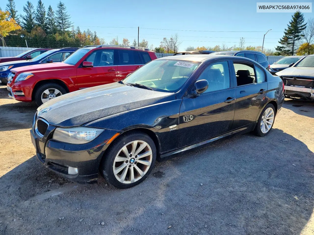 BMW 3ER 2011, VIN WBAPK7C56BA974066