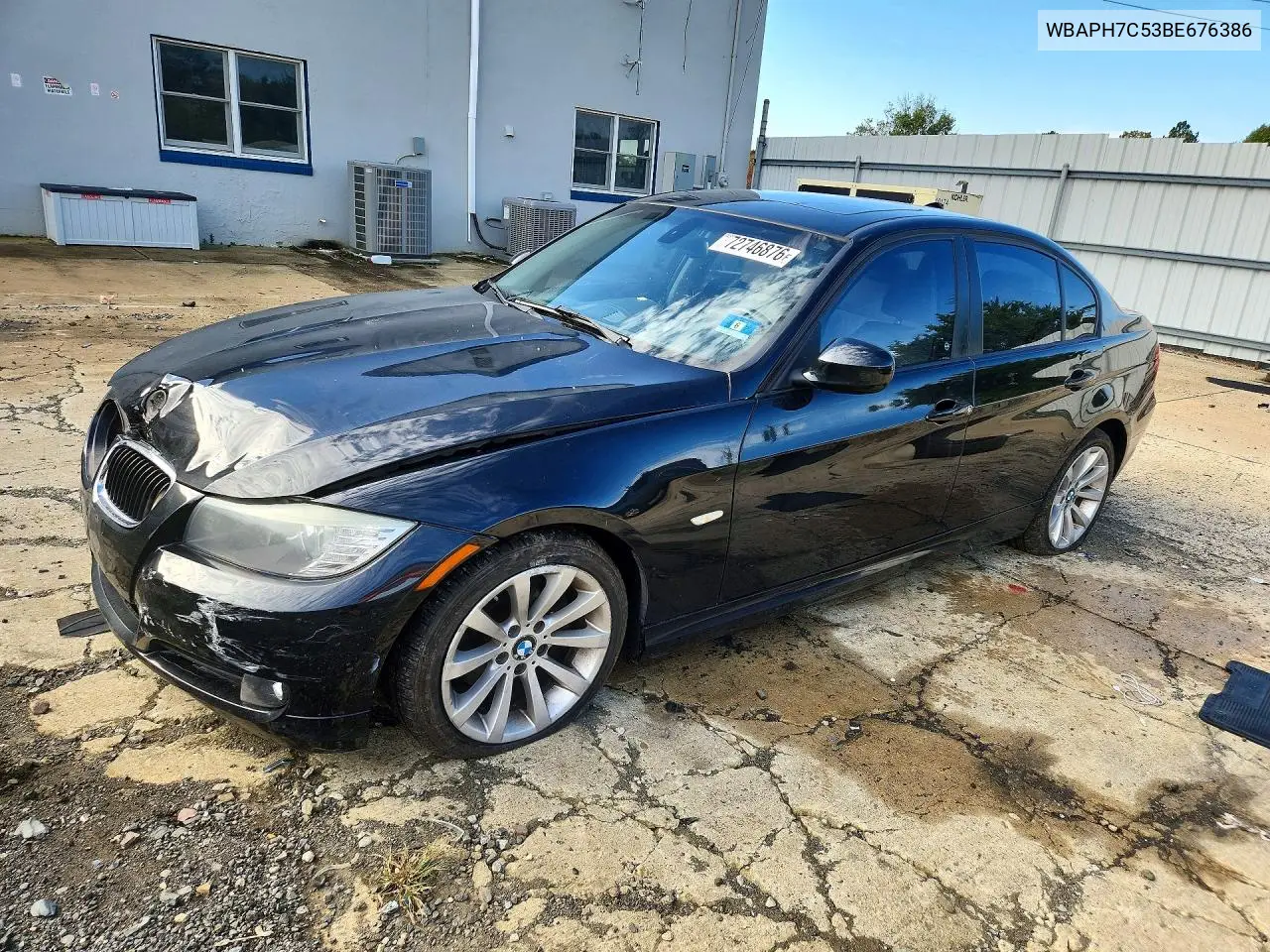 BMW 3ER 2011, VIN WBAPH7C53BE676386