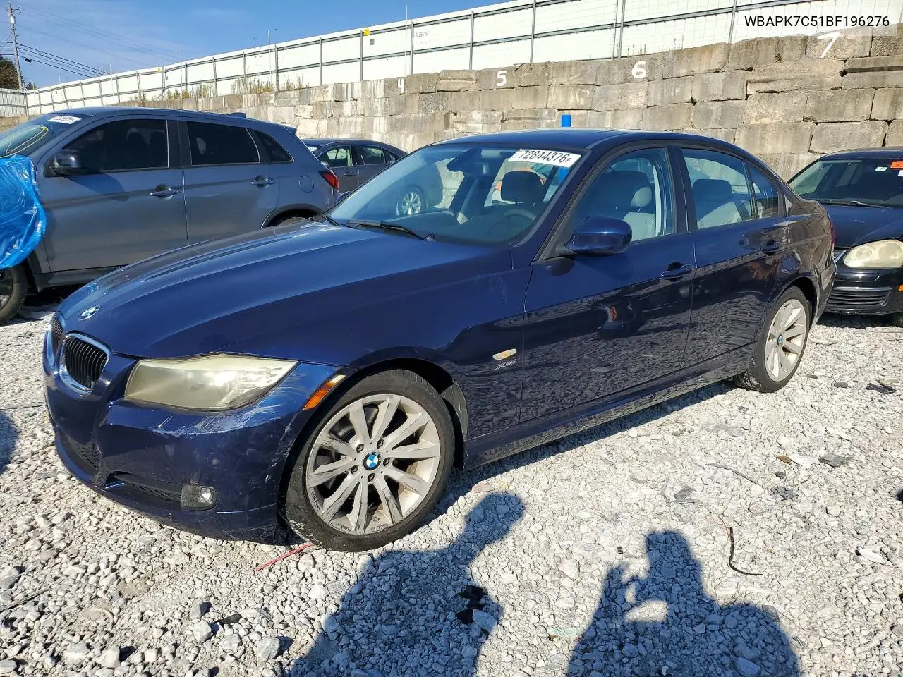 BMW 3ER 2011, VIN WBAPK7C51BF196276