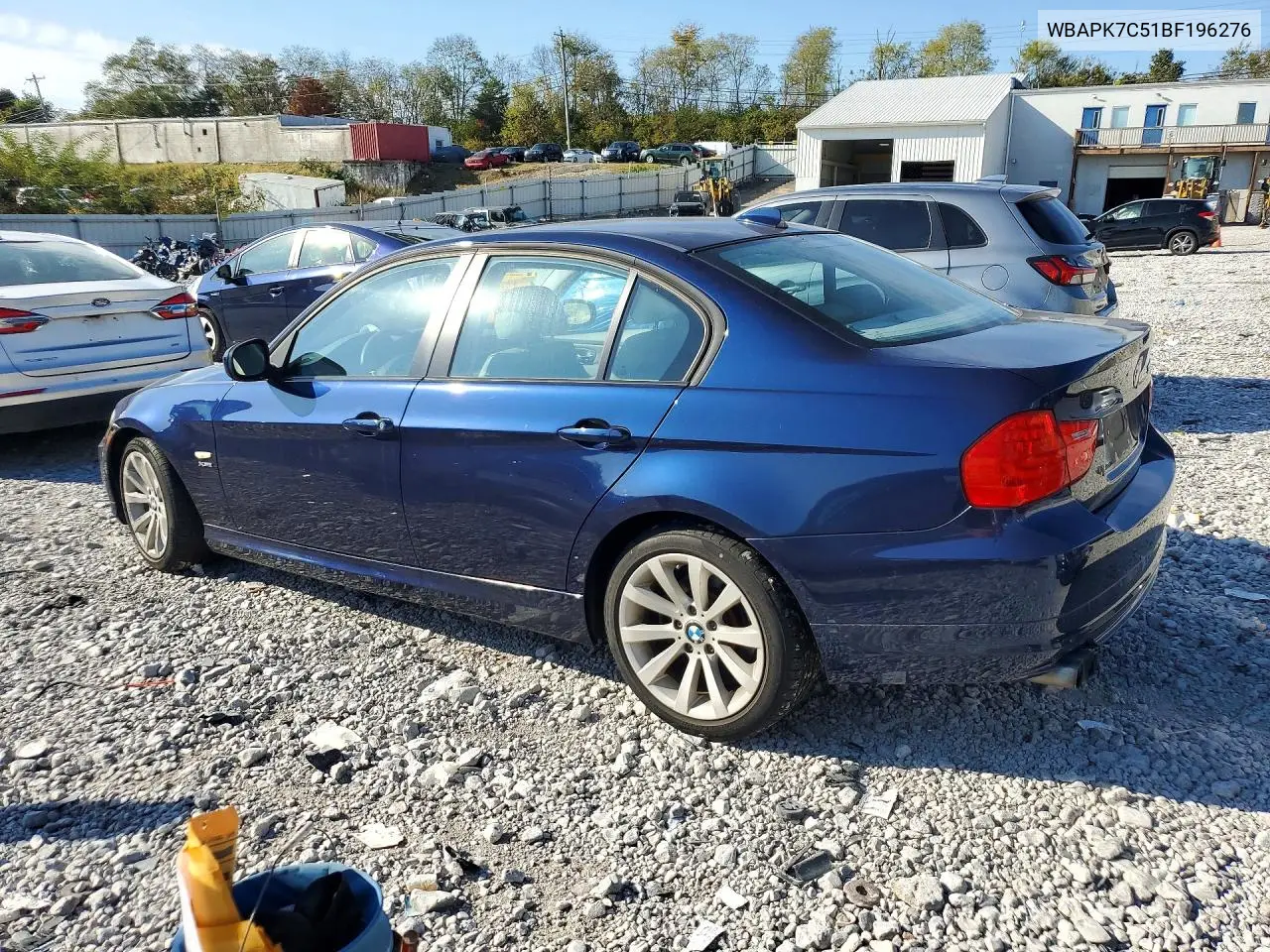 2011 BMW 3ER VIN WBAPK7C51BF196276 — фото 2