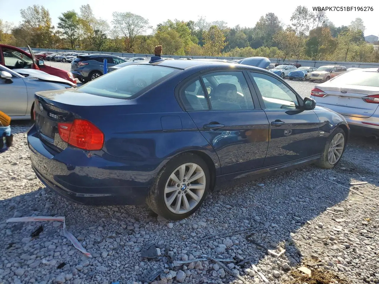 2011 BMW 3ER VIN WBAPK7C51BF196276 — фото 3