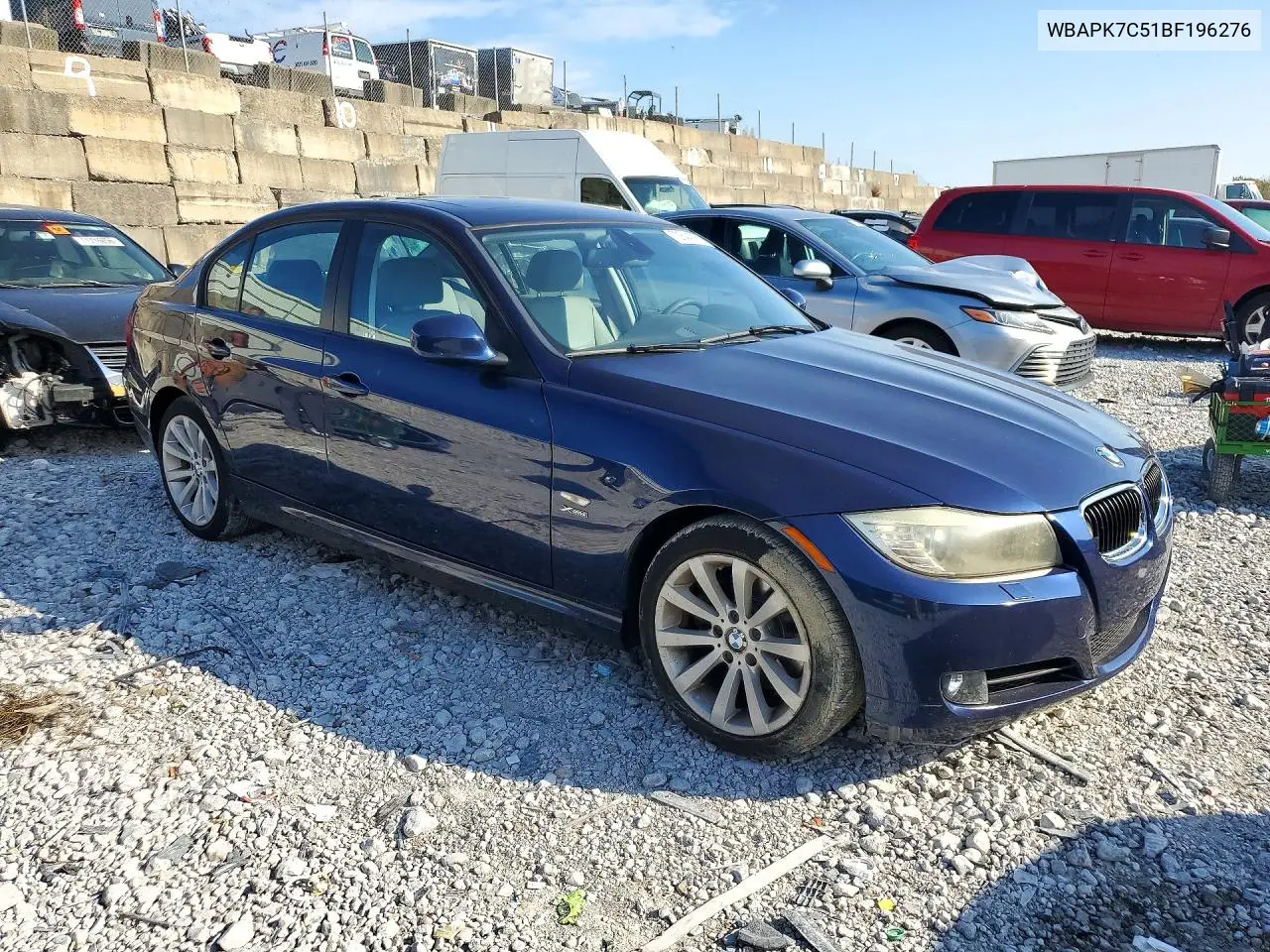 2011 BMW 3ER VIN WBAPK7C51BF196276 — фото 4