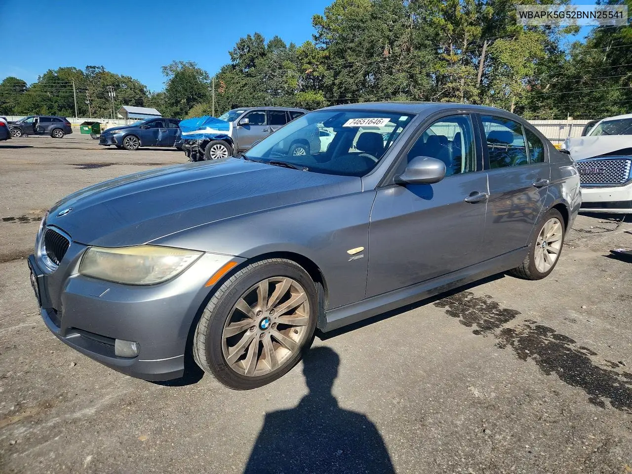 BMW 3ER 2011, VIN WBAPK5G52BNN25541