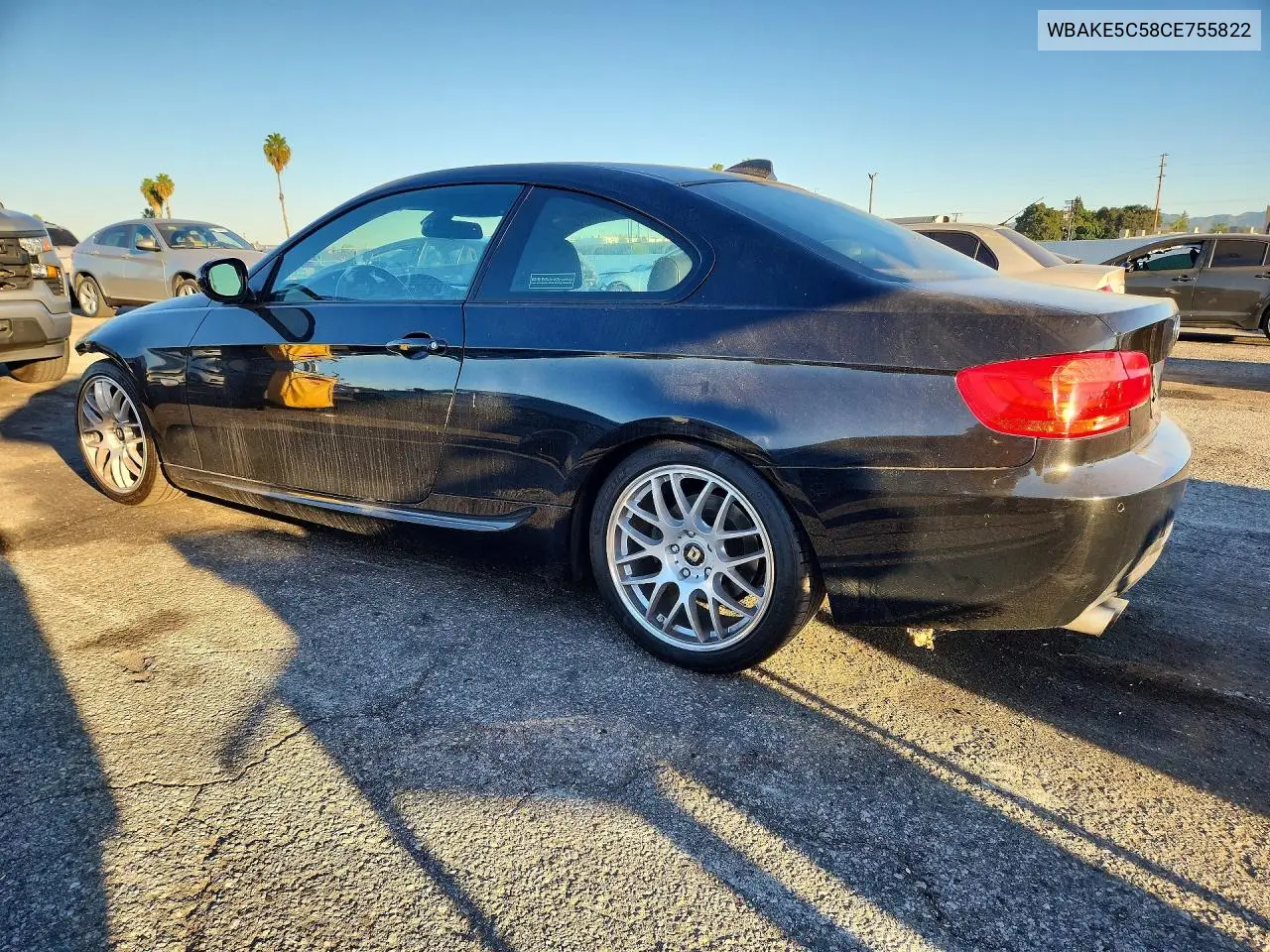 2012 BMW 3ER VIN WBAKE5C58CE755822 — фото 2