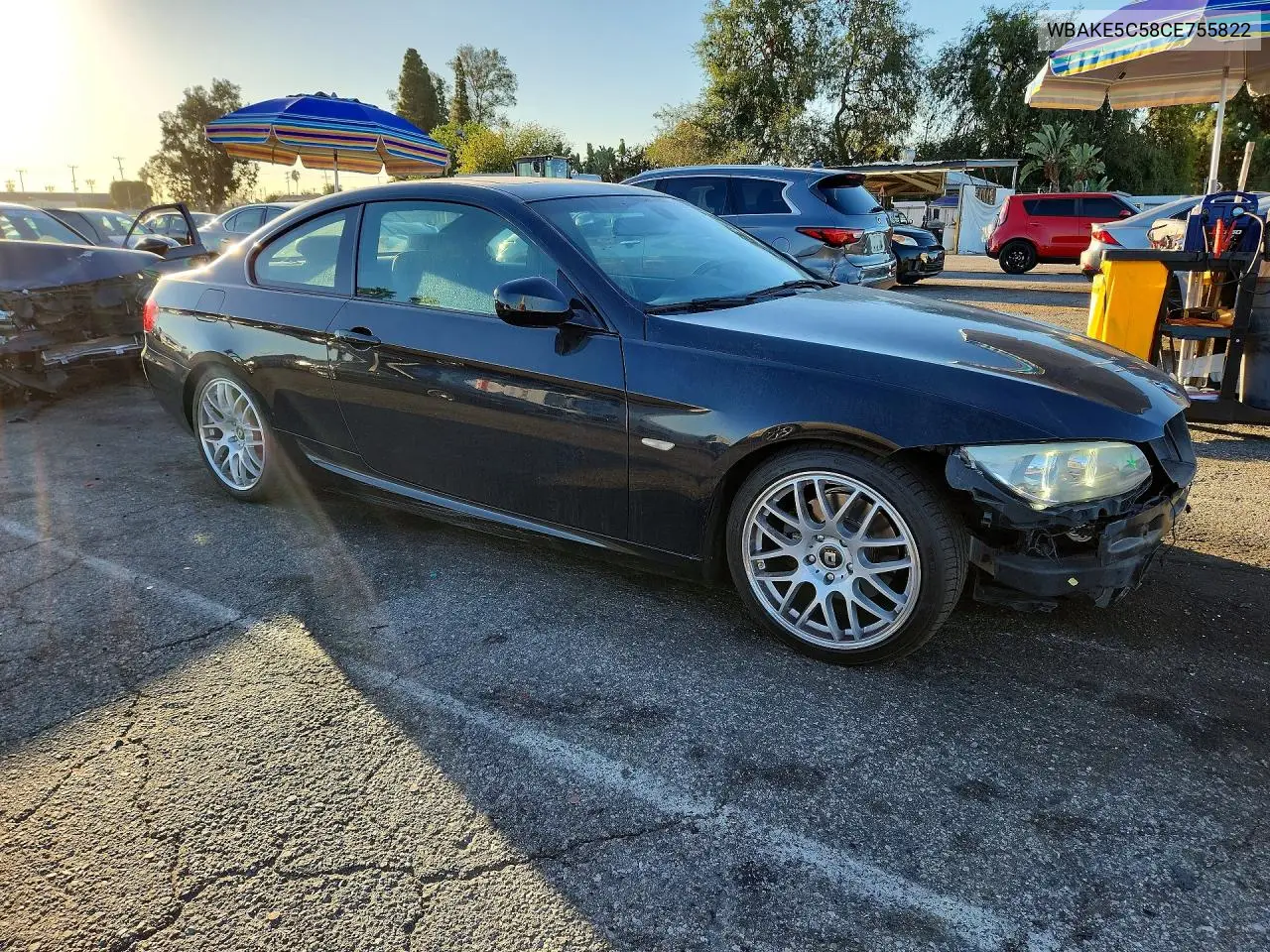 2012 BMW 3ER VIN WBAKE5C58CE755822 — фото 4