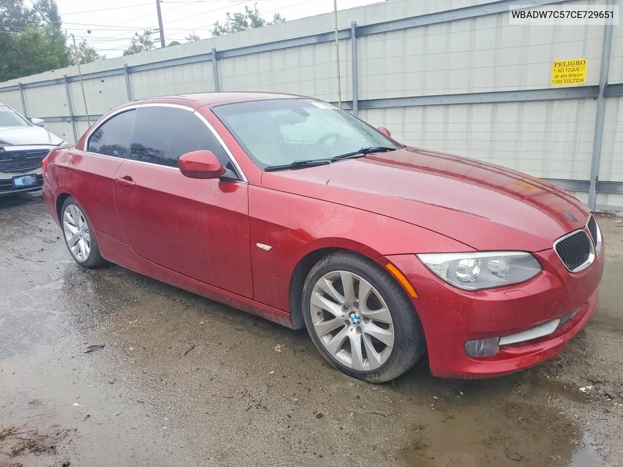 2012 BMW 3ER VIN WBADW7C57CE729651 — фото 4