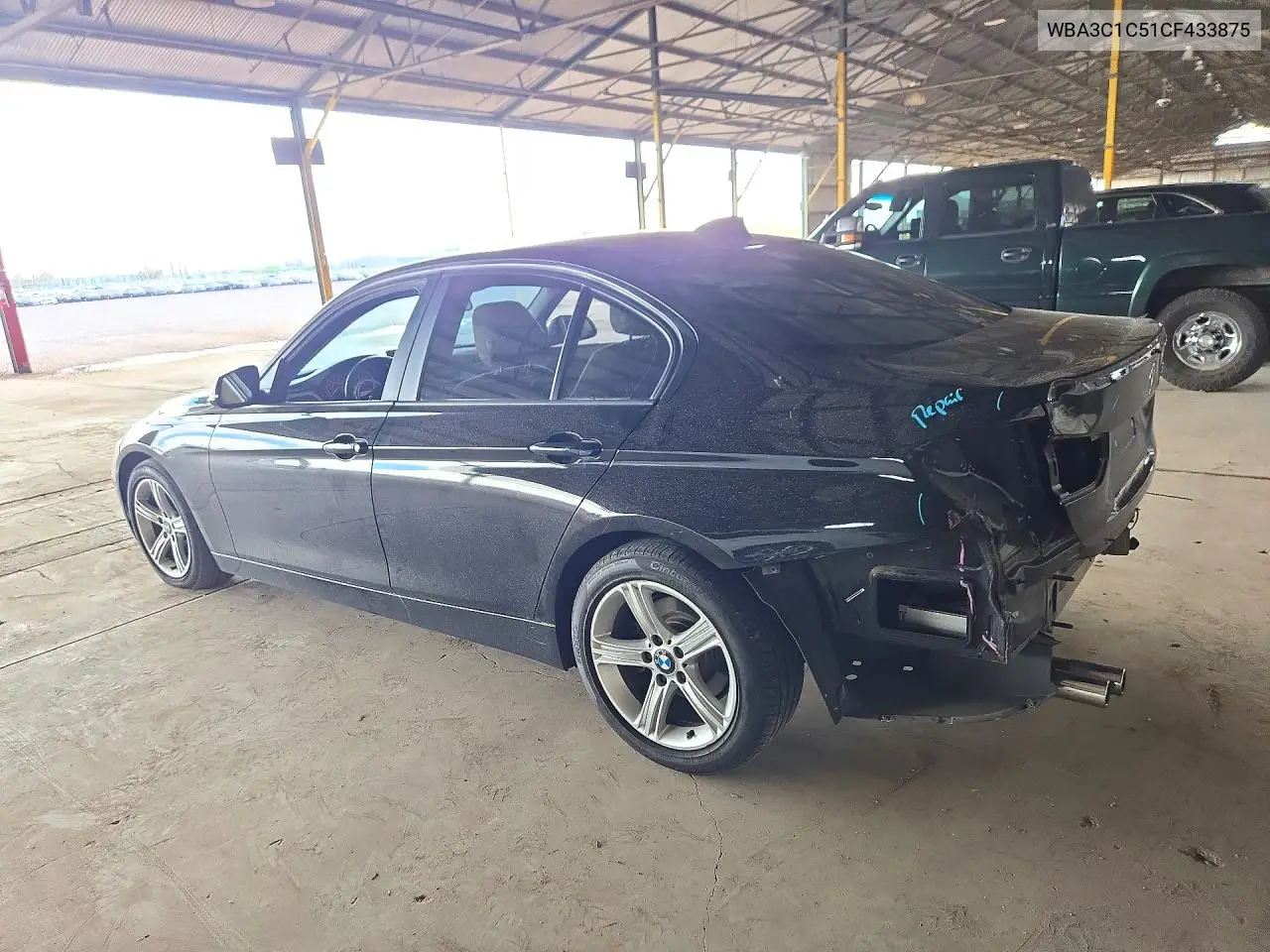 BMW 3ER 2012, VIN WBA3C1C51CF433875