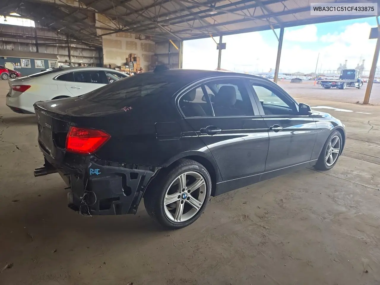 2012 BMW 3ER VIN WBA3C1C51CF433875 — фото 3