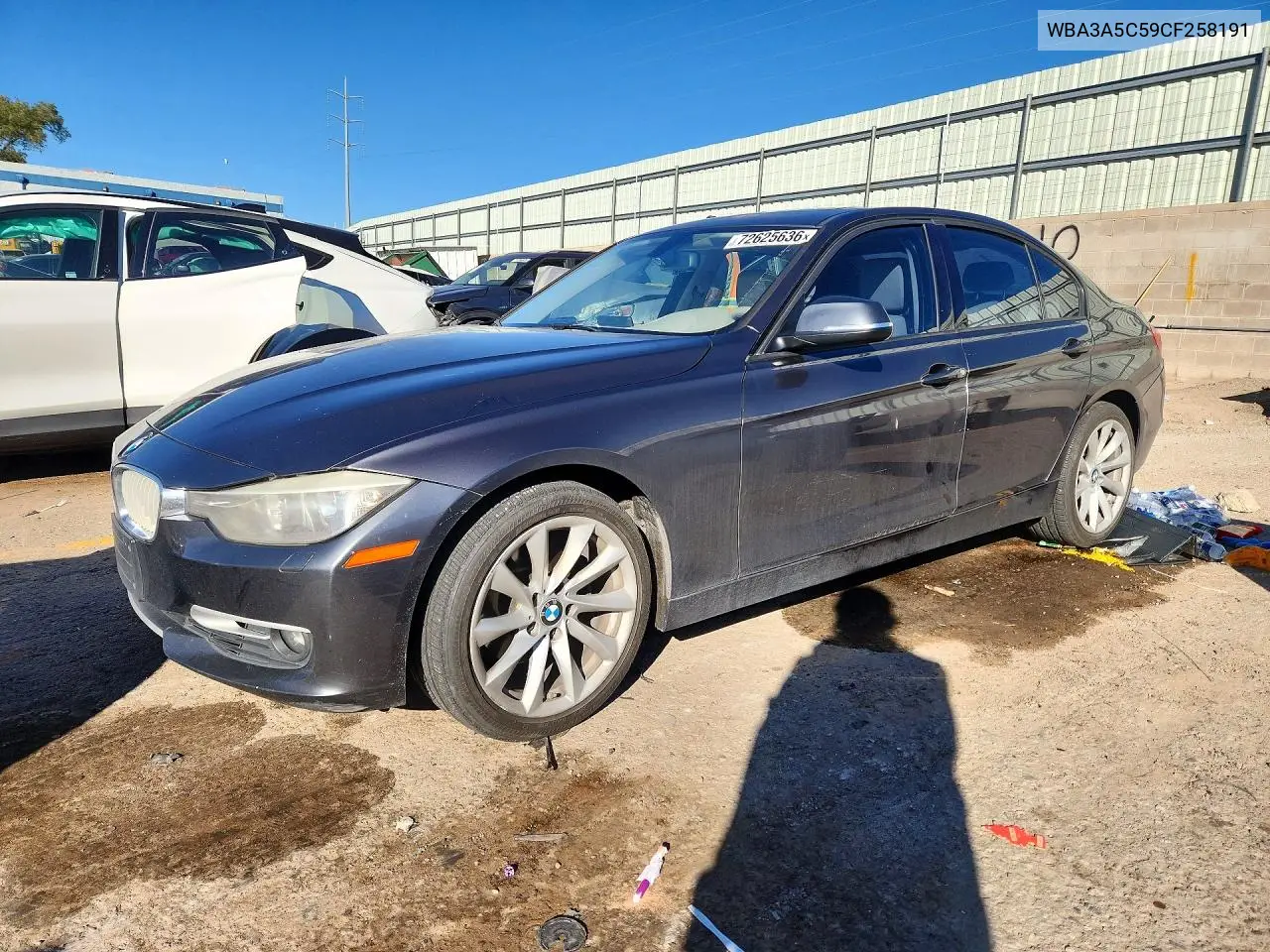 BMW 3ER 2012, VIN WBA3A5C59CF258191