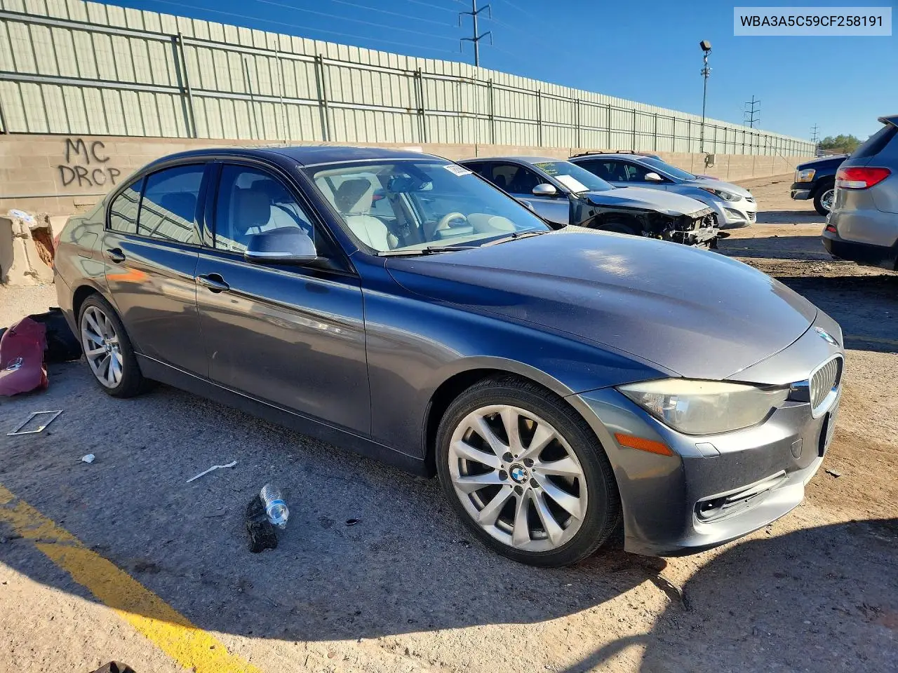 2012 BMW 3ER VIN WBA3A5C59CF258191 — фото 4