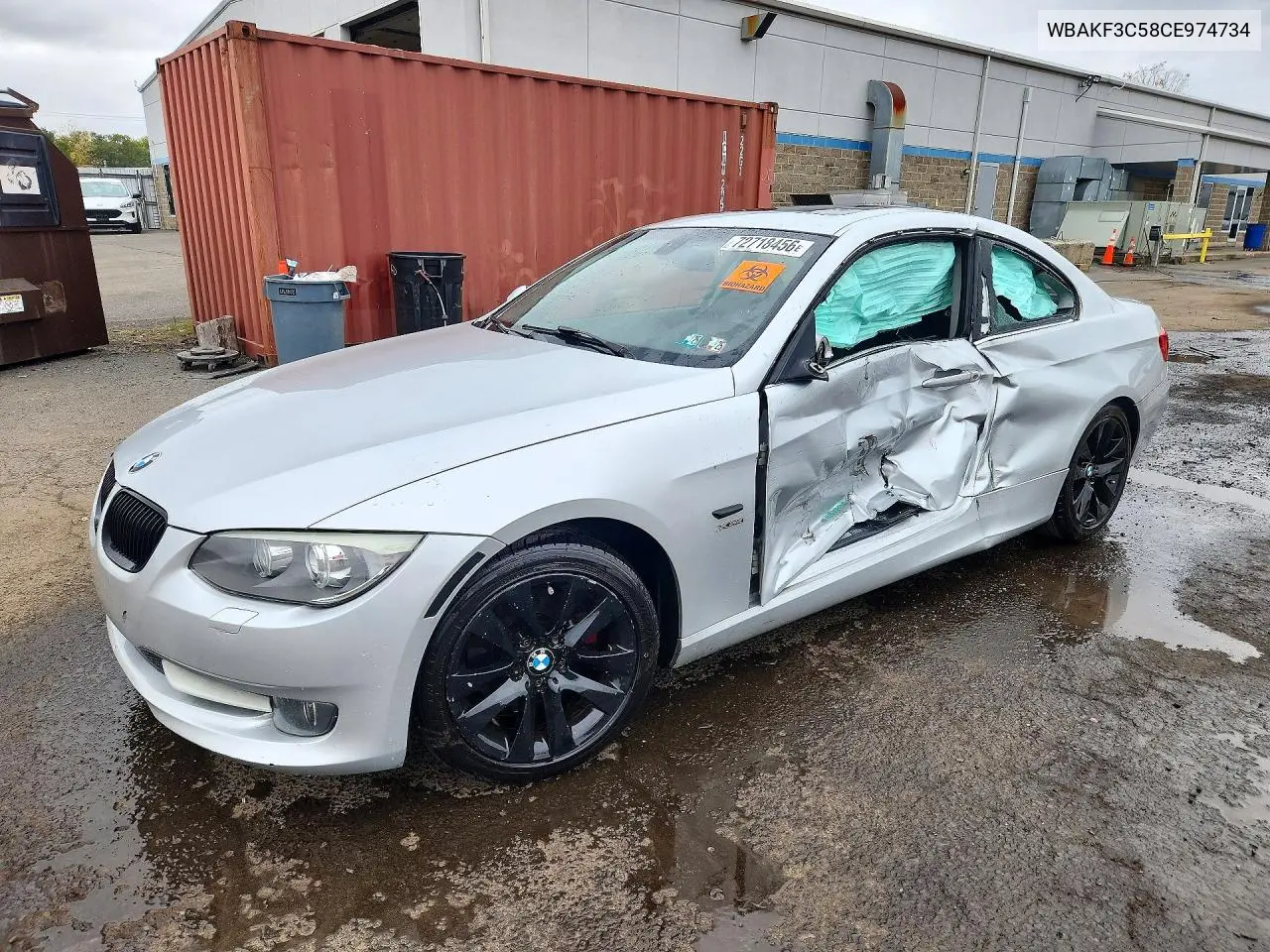 BMW 3ER 2012, VIN WBAKF3C58CE974734