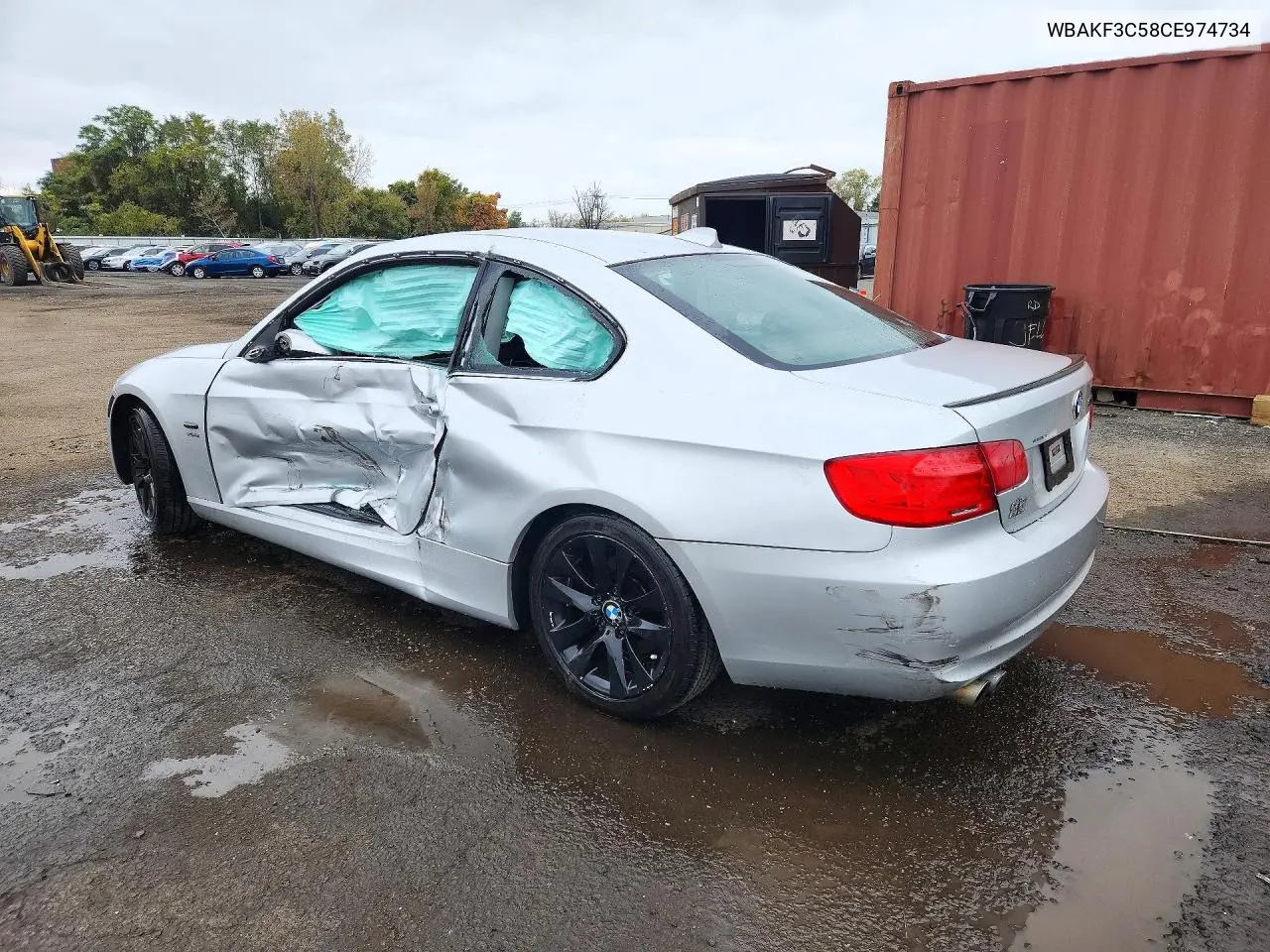 2012 BMW 3ER VIN WBAKF3C58CE974734 — фото 2