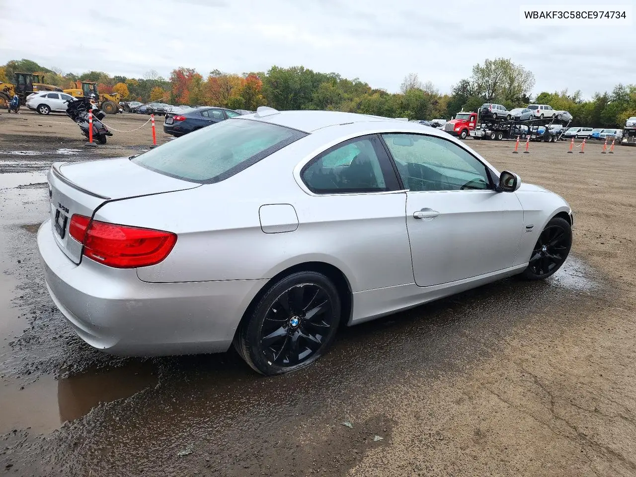 2012 BMW 3ER VIN WBAKF3C58CE974734 — фото 3
