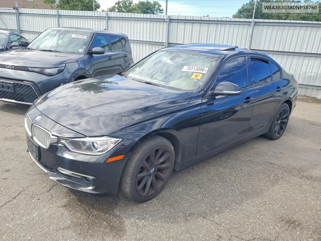 BMW 3ER 2013, VIN WBA3B3G58DNP38760
