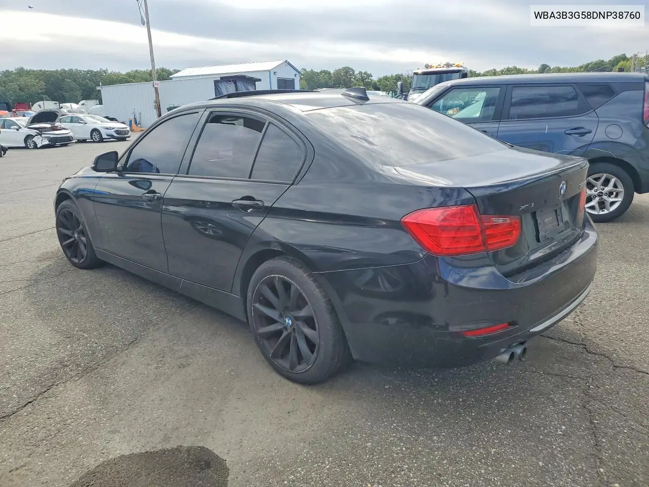 2013 BMW 3ER VIN WBA3B3G58DNP38760 — фото 2