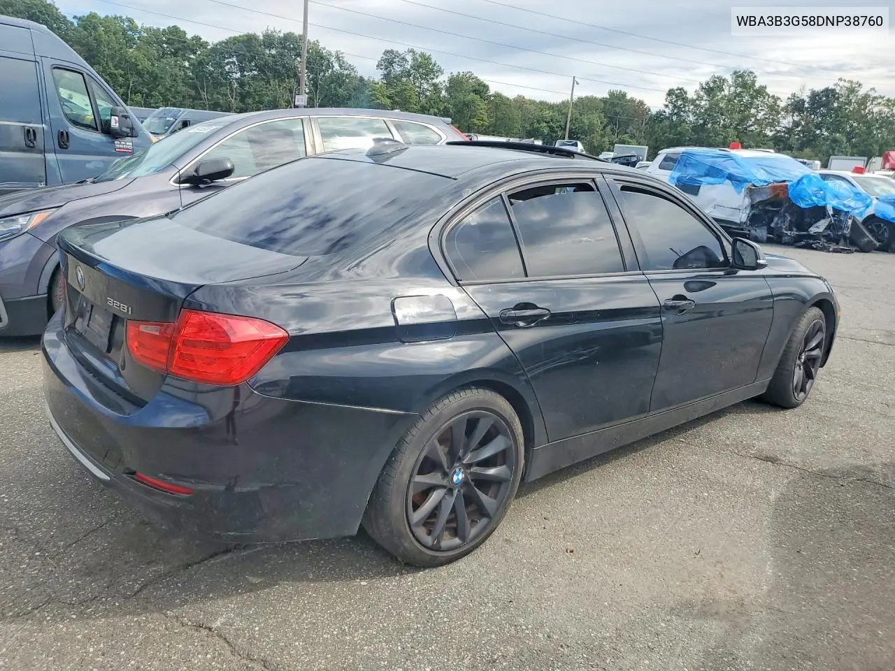 2013 BMW 3ER VIN WBA3B3G58DNP38760 — фото 3
