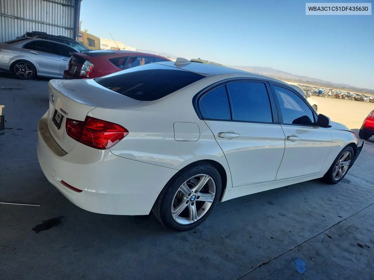 2013 BMW 3ER VIN WBA3C1C51DF435630 — фото 3